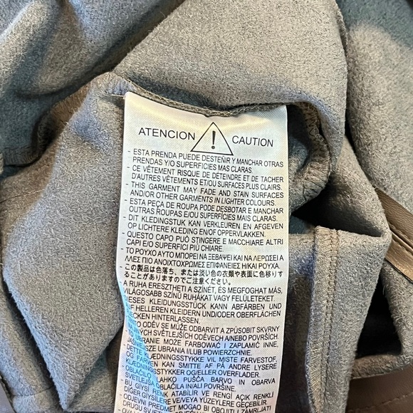 Zara Taupe Faux Leather High Rise Straight Leggings Size XSmall - Picture 12 of 13